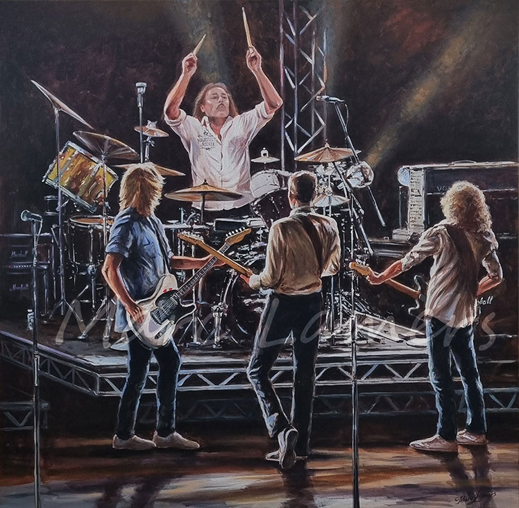 Status Quo Frantic painting poster