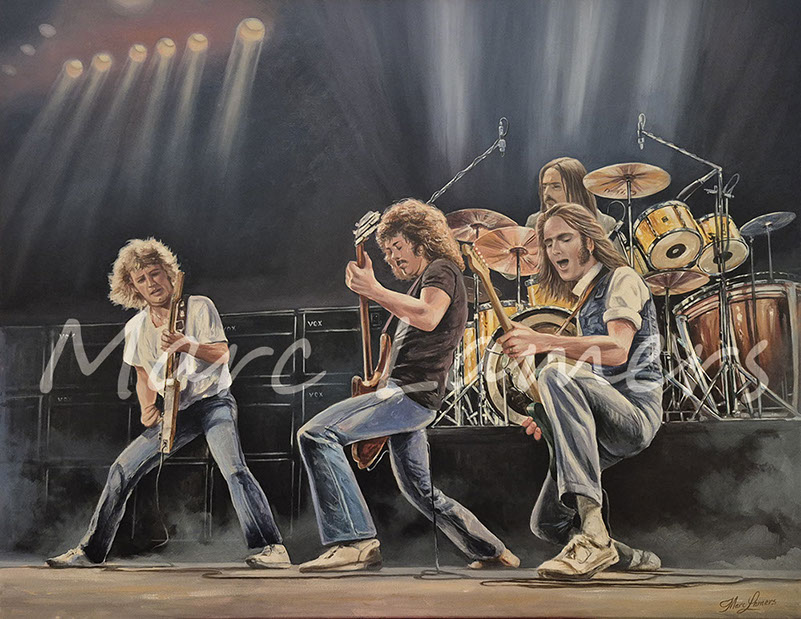 Status Quo Frantic painting poster