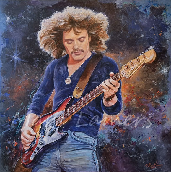 Alan Lancaster Status Quo Painting by Marc Lamers Print available