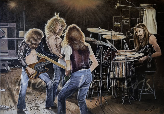 Status Quo Frantic painting poster