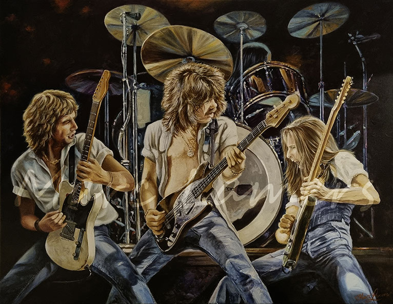 Status Quo Frantic painting poster