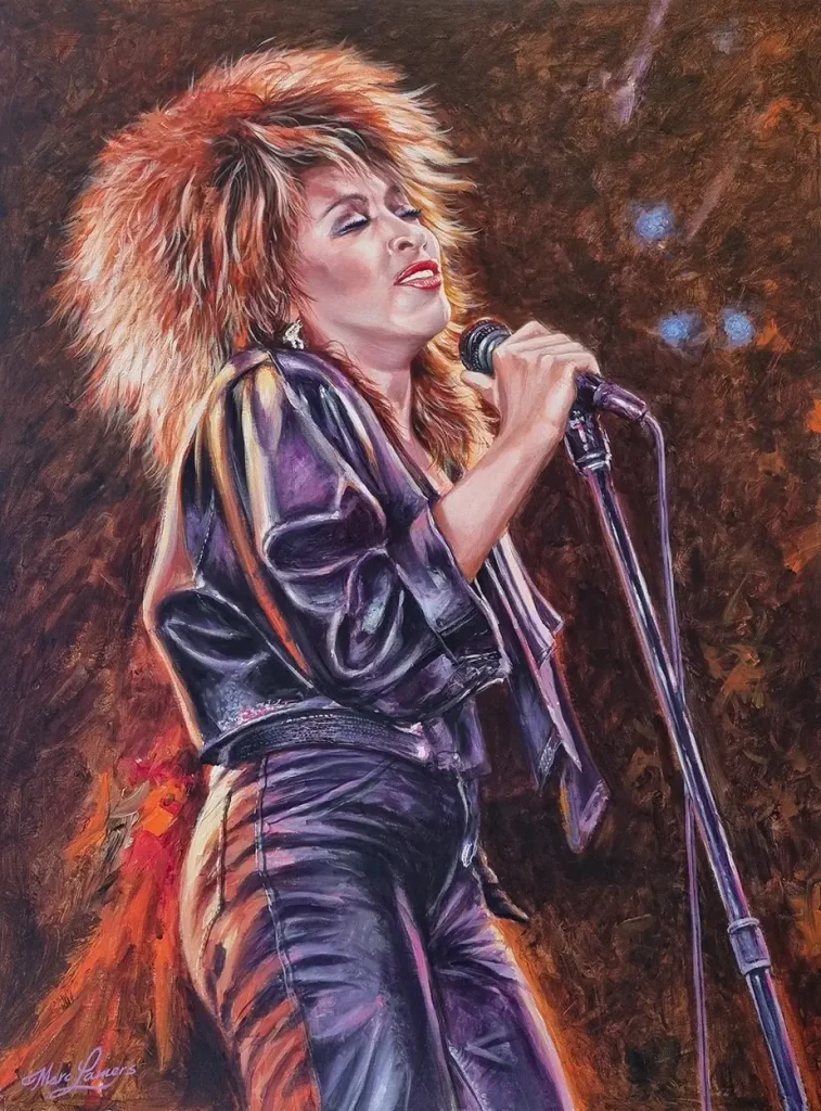 Marc Lamers Kunstschilder Tina Turner 60x80 cm