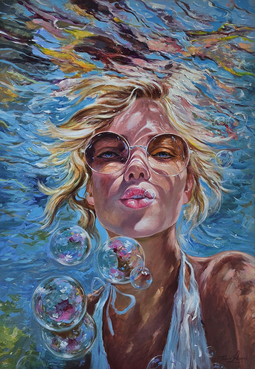 Marc Lamers Schilderijen Bubbles 70x100