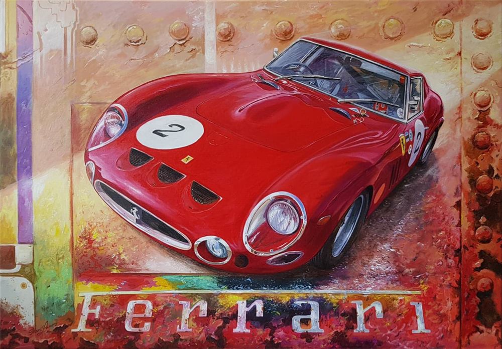 Marc Lamers Schilderijen Ferrari GTO 70x100