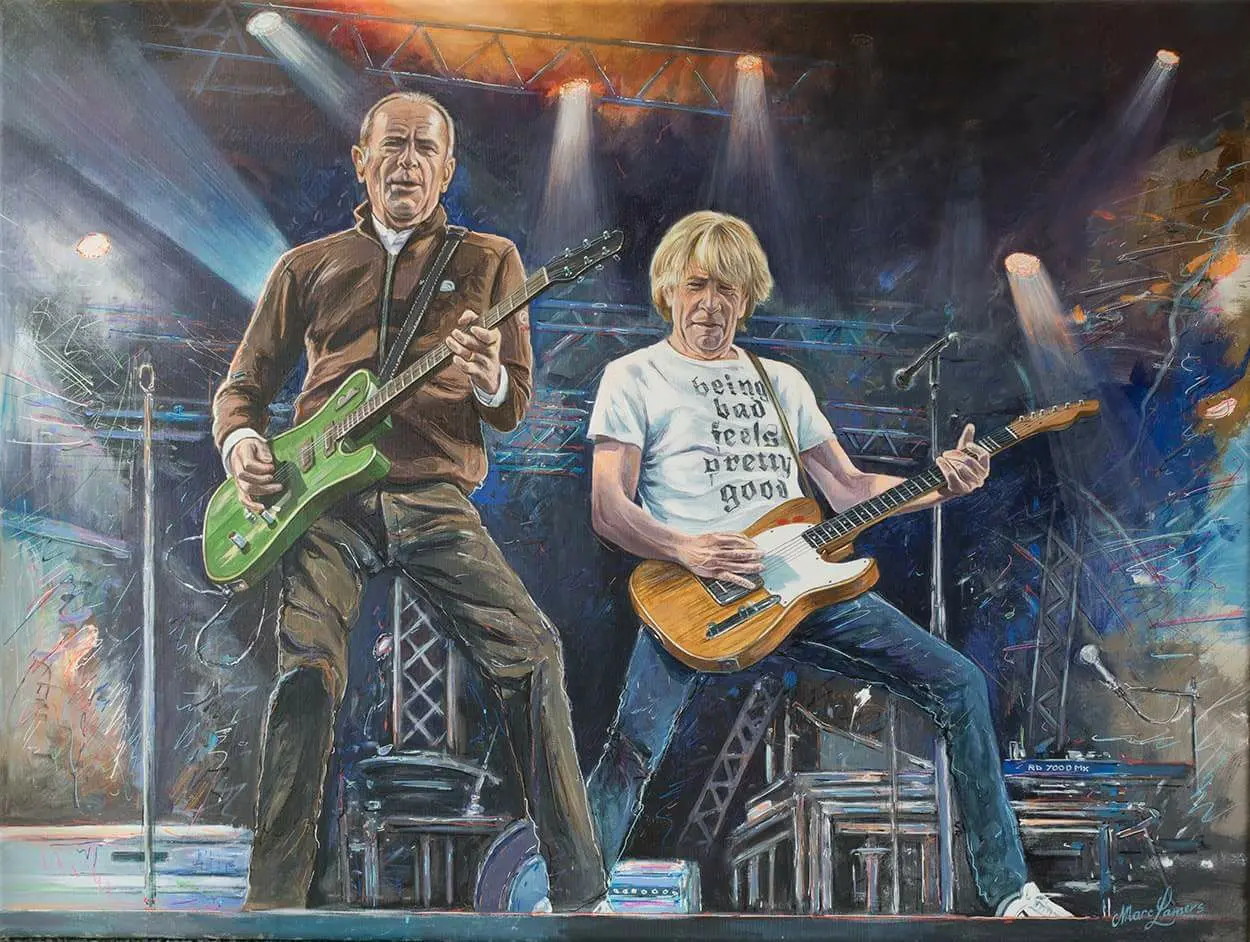 Marc Lamers Schilderijen Rick en Francis van Status Quo 60x80 cm