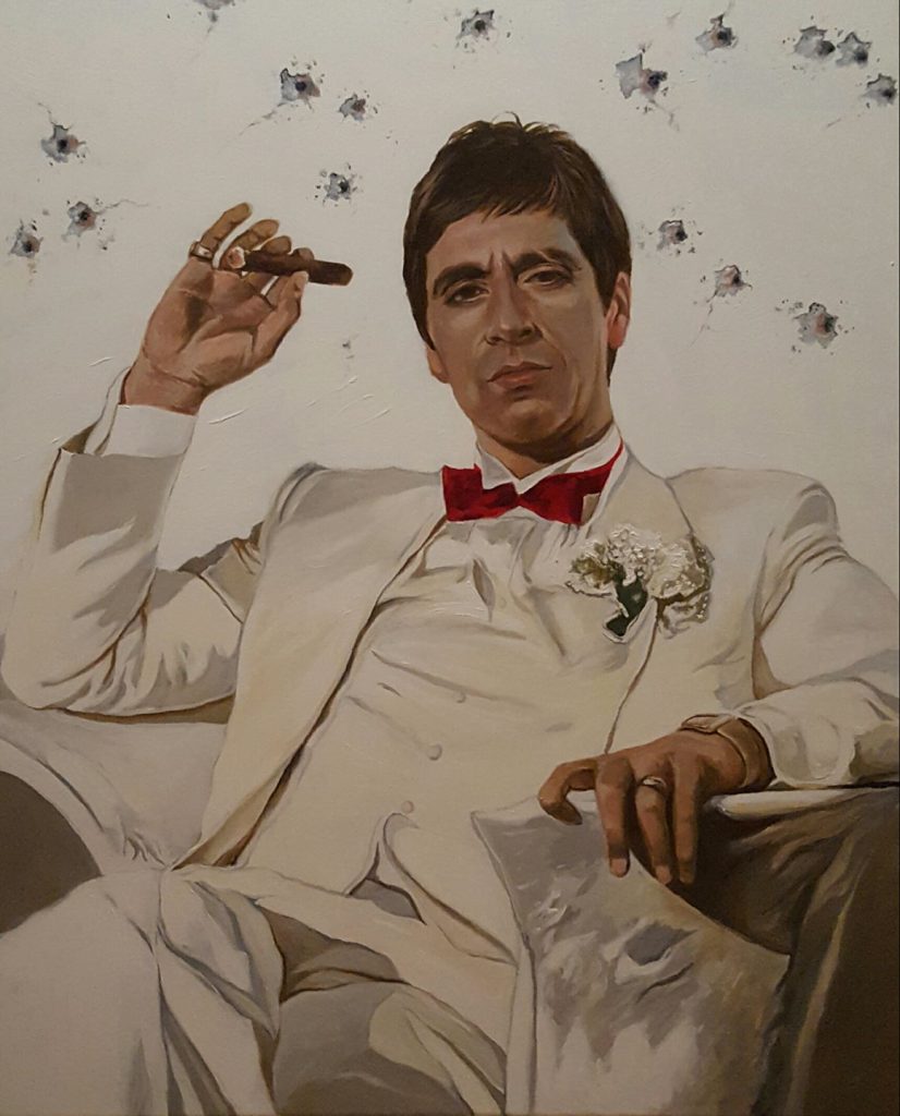 Marc Lamers Schilderijen Tony Montana Scarface 80x100