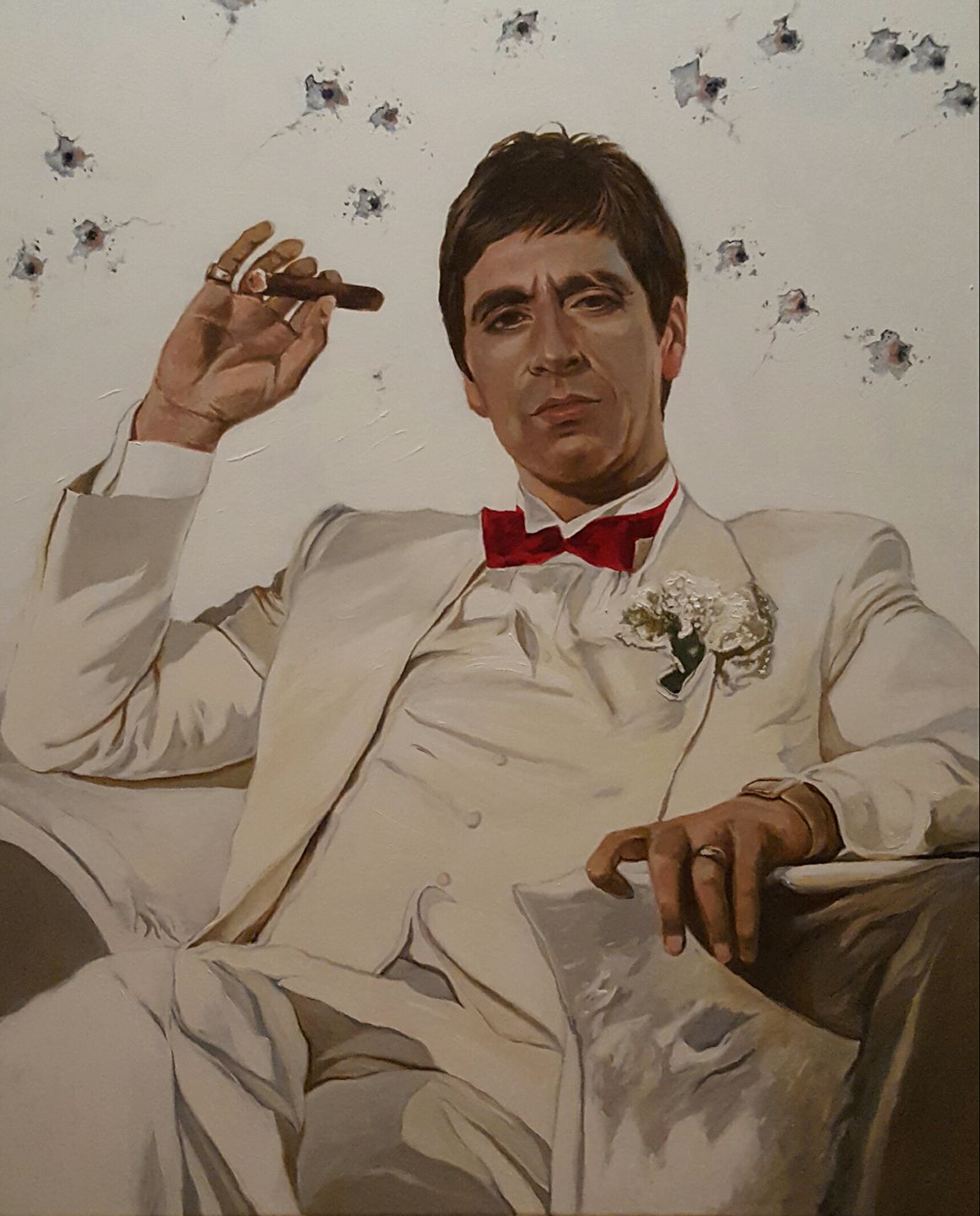 Marc Lamers Schilderijen Tony Montana Scarface 80x100